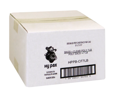 7LB CLEAR POLY BAGS